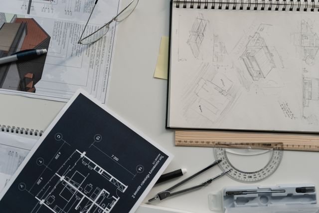 CAD floor plans and drafting tools